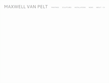 Tablet Screenshot of maxvanpelt.com